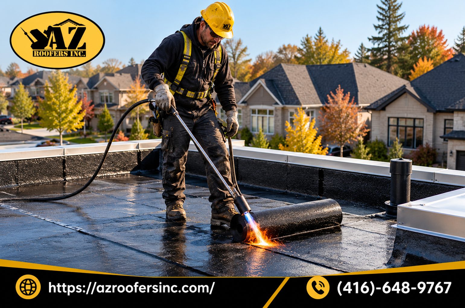2 Ply Torch Down Roofing in Mississauga